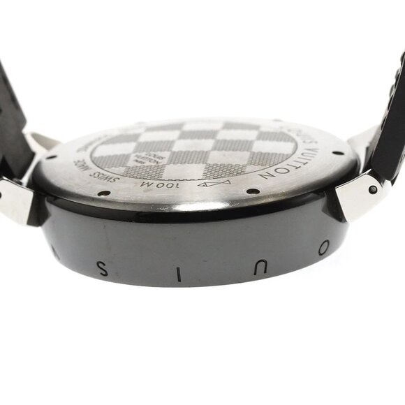LOUIS VUITTON Tambour in black Q113I GMT black Dial Automatic Men's Watch_888865 - Picture 2 of 7